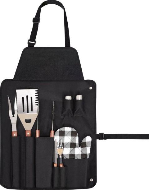 TOYA FARTUCH DO GRILLOWANIA Z AKCESORIAMI 8 SZTUK TOYA FARTUCH DO GRILLOWANIA Z AKCESORIAMI 8 SZTUK