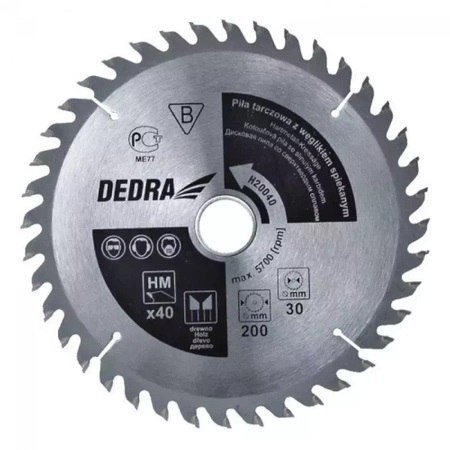 DEDRA PIŁA TARCZOWA DO DREWNA 40Z ŚR.300*30MM DEDRA PIŁA TARCZOWA DO DREWNA 40Z ŚR.300*30MM
