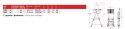 FARAONE DRABINA/PODEST ROBOCZY PLS5 130/238CM 5 STOPNI