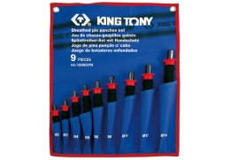 KING TONY ZESTAW WYBIJAKÓW IGŁOWYCH Z UCHWYTEM 9CZ.2-14MM