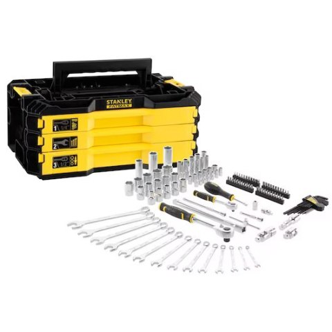 STANLEY ZESTAW NARZĘDZIOWY PRO-STACK 1/4'' I 1/2'' 126SZT.