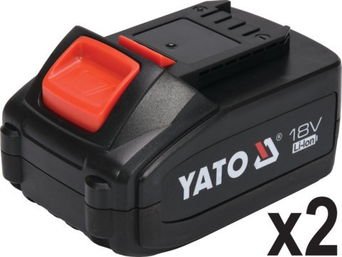 YATO SZLIFIERKA KĄTOWA 18V 125MM, BEZSZCZOTKOWA 2*4AH+ŁADOWARKA YATO SZLIFIERKA KĄTOWA 18V 125MM, BEZSZCZOTKOWA 2*4AH+ŁADOWARKA