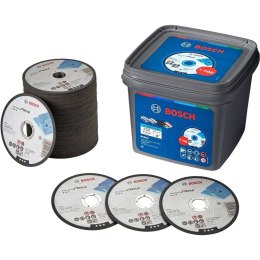 BOSCH TARCZA PŁASKA 125*1.0*22 DO METALU 100 SZT. W POJEMNIKU