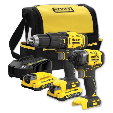 STANLEY ZESTAW 18V V20 SFMCD711+SFMCF800 2*2.0AH TORBA STANLEY ZESTAW 18V V20 SFMCD711+SFMCF800 2*2.0AH TORBA