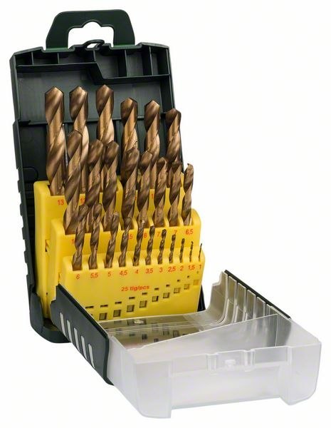 BOSCH ZESTAW WIERTEŁ DO METALU HSS-TIN 1-13MM 25 SZT. BOSCH ZESTAW WIERTEŁ DO METALU HSS-TIN 1-13MM 25 SZT.