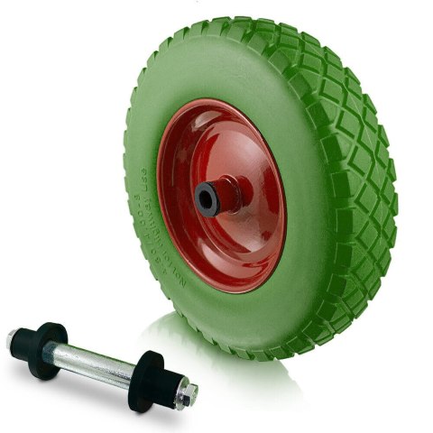 Bituxx Koło Pełne do Taczki 4.80/4.00-8 Z Osią Odporne na Przebicia 250 kg Bituxx Koło Pełne do Taczki 4.80/4.00-8 Z Osią Odporne na Przebicia 250 kg