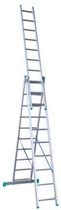 DRABEX DRABINA ALUMINIOWA 3-ELEMENTOWA 675CM 10+10+10 SZCZEBLI