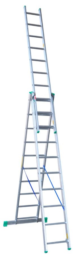DRABEX DRABINA ALUMINIOWA 3-ELEMENTOWA 675CM 10+10+10 SZCZEBLI