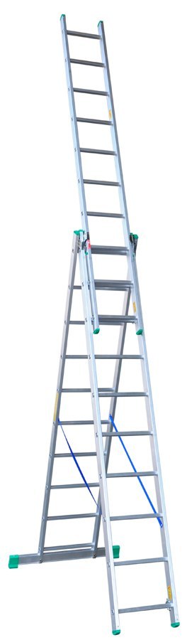 DRABEX DRABINA ALUMINIOWA 3-ELEMENTOWA 675CM 10+10+10 SZCZEBLI