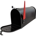 Bituxx Skrzynka na listy amerykańska USA MAIL ze słupkiem (czarny)