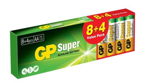 GP BATTERY BATERIA SUPER ALKALINE AA LR6 1.5V 12 SZTUK GP BATTERY BATERIA SUPER ALKALINE AA LR6 1.5V 12 SZTUK