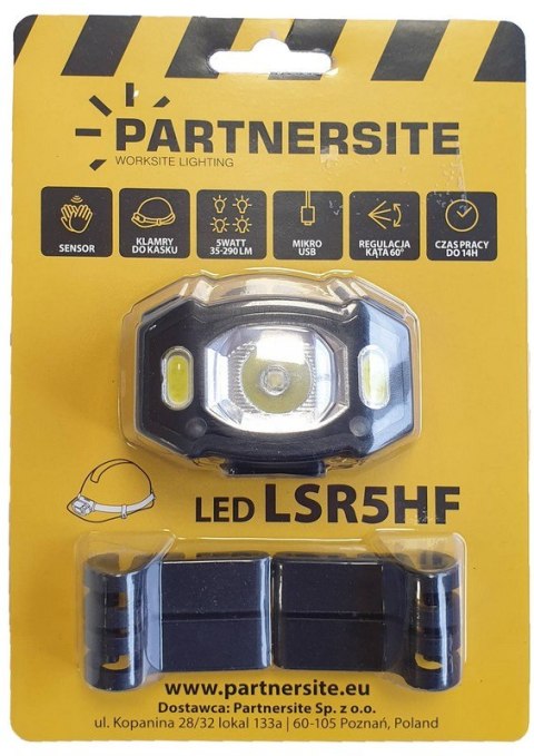 PARTNERSITE LATARKA CZOŁOWA AKUMULATOROWA USB LSR5HF PARTNERSITE LATARKA CZOŁOWA AKUMULATOROWA USB LSR5HF