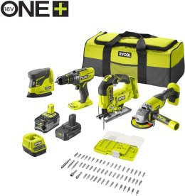 RYOBI ZESTAW ELEKTRONARZĘDZI R18CK4F-252S 1*2.0AH 1*5.0AH ONE+