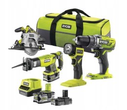 RYOBI ZESTAW ELEKTRONARZĘDZI RCK184-252S 1*2.0AH 1*5.0AH ONE+