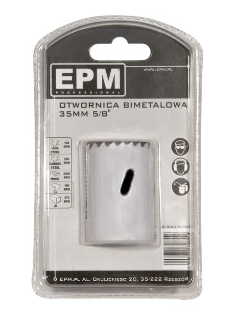 EPM OTWORNICA BI-METALOWA 35MM UCHWYT 5/8'' EPM OTWORNICA BI-METALOWA 35MM UCHWYT 5/8''