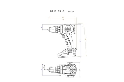 METABO WIERTARKO-WKRĘTARKA AKUMULATOROWA BS 18 LT BL Q 0*AH METABO WIERTARKO-WKRĘTARKA AKUMULATOROWA BS 18 LT BL Q 0*AH