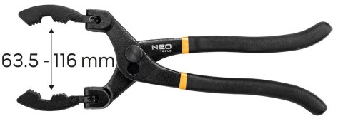NEO KLUCZ ODGINANY SZCZYPCOWY DO FILT. OLEJU 63.5-116 MM NEO KLUCZ ODGINANY SZCZYPCOWY DO FILT. OLEJU 63.5-116 MM