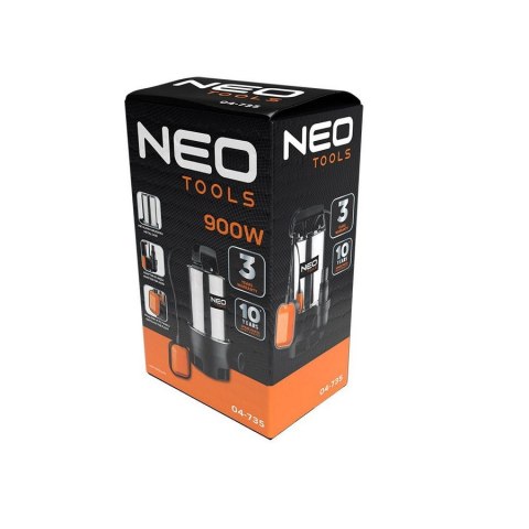 NEO POMPA ZANURZENIOWA DO BRUDNEJ WODY 900W NEO POMPA ZANURZENIOWA DO BRUDNEJ WODY 900W