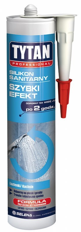 TYTAN SILIKON SANITARNY TURBO EFEKT 280ML BEZBARWNY