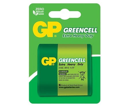 GP BATTERY BATERIA PŁASKA GREENCELL 4.5V 3R12 GP BATTERY BATERIA PŁASKA GREENCELL 4.5V 3R12