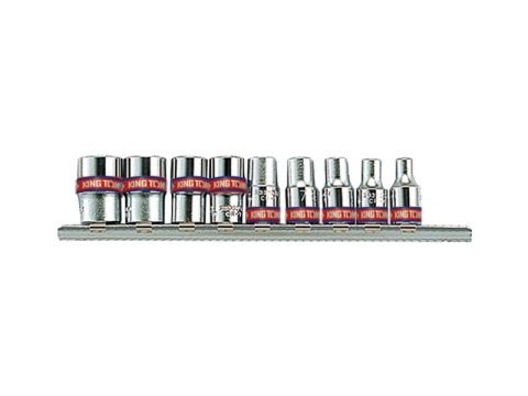 KING TONY KOMPLET NASADEK CALOWYCH 1/4 6-KĄTNE 9 SZTUK 5-32MM KING TONY KOMPLET NASADEK CALOWYCH 1/4 6-KĄTNE 9 SZTUK 5-32MM