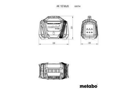 METABO KOMPRESOR BEZOLEJOWY AKUMULATOROWY 18V AK 18 MULTI 0*AH METABO KOMPRESOR BEZOLEJOWY AKUMULATOROWY 18V AK 18 MULTI 0*AH