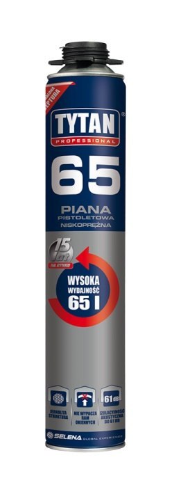 TYTAN PIANKA PISTOLETOWA TYTAN 65 750ML 02 NISKOPRĘŻNA TYTAN PIANKA PISTOLETOWA TYTAN 65 750ML 02 NISKOPRĘŻNA
