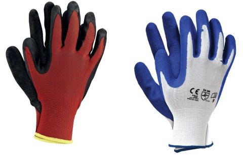 UN RĘKAWICE POLIESTER+LATEX RTELA, GNYLEX CZERWONO-CZARNE 10 UN RĘKAWICE POLIESTER+LATEX RTELA, GNYLEX CZERWONO-CZARNE 10