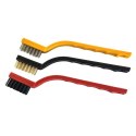 BEAST Zestaw szczotek drucianych stal mosiądz nylon 40 mm 3 sztuki
