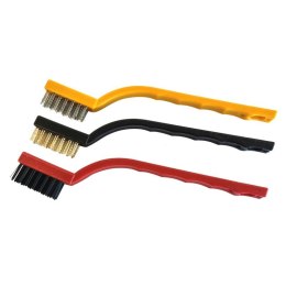 BEAST Zestaw szczotek drucianych stal mosiądz nylon 40 mm 3 sztuki