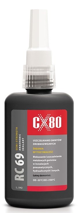 CX-80 USZCZELNIACZ ANAEROBOWY RC69 10 ML BRĄZOWY CX-80 USZCZELNIACZ ANAEROBOWY RC69 10 ML BRĄZOWY