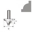 DEDRA FREZ ORNAMENTOWY Z ŁOŻYSKIEM T12 D34 9H15.5 R11.1MM