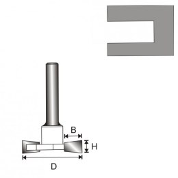 DEDRA FREZ ROWKUJĄCY T T12 D32 H6.35 B9.4MM