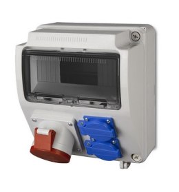 ELEKTRO-PLAST ROZDZIELNICA BUD.9-MODUŁOWA 2X2P+Z 5P/32A BEZ ZABEZPIECZENIA
