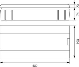 ELEKTRO-PLAST ROZDZIELNICA MODUŁOWA 1X18 PODTYNKOWA IP40 SRP-18 2.4