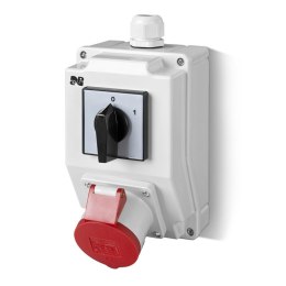 ELEKTRO-PLAST ZESTAW INSTALACYJNY Z GNIAZDEM 16A 5P RS-Z(0-1)CZERW.6271-00