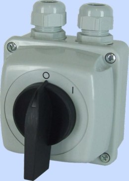 ELEKTROMET ŁĄCZNIK KRZYWKOWY 0-1 3P IP44 ŁUK E25-13 W OBUDOWIE