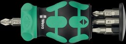 WERA BARDZO MAŁA RĘKOJEŚĆ Z KRÓTKIM UCHWYTEM 1/4''STUBBY 6 CZĘŚCI