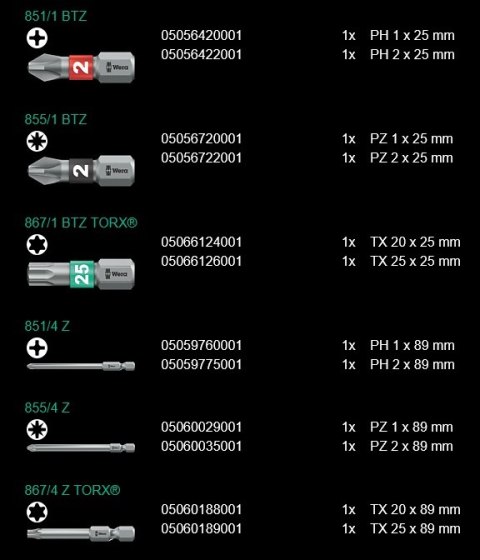 WERA KRAFTFORM KOMPAKT PISTOL RA-R 2, 13 CZĘŚCI WERA KRAFTFORM KOMPAKT PISTOL RA-R 2, 13 CZĘŚCI