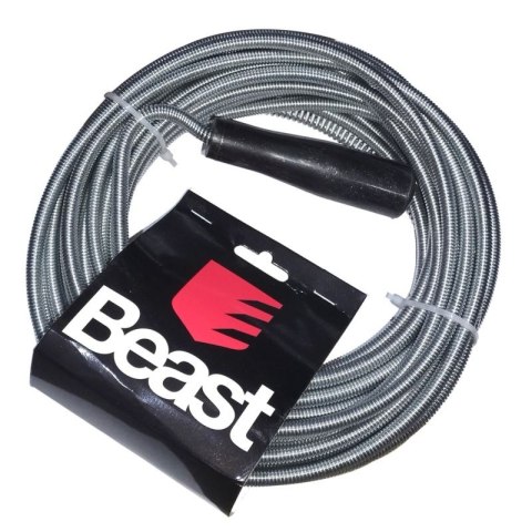 BEAST Spirala hydrauliczna żmijka przetykacz rur 8mmx10m ocynkowana BEAST Spirala hydrauliczna żmijka przetykacz rur 8mmx10m ocynkowana