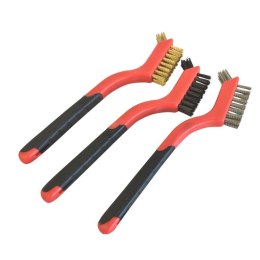 BEAST Zestaw szczotek drucianych druciana 3 sztuki NYLON BRASS STEEL