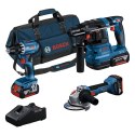 BOSCH ZESTAW COMBI GSR18V-45 + GWS18V-8 + GBH18V-22 3*4.0AH