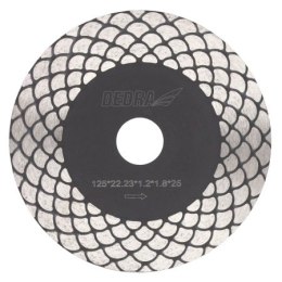 DEDRA TARCZA DIAMENTOWA 125MM ŁUSTA