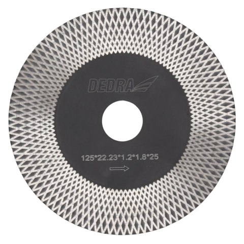 DEDRA TARCZA DIAMENTOWA 125MM ROMBY DEDRA TARCZA DIAMENTOWA 125MM ROMBY