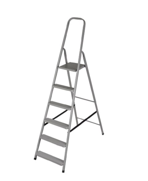 DRABEST DRABINA STALOWA DOMOWA 6 STOPNI 125 KG DRABEST DRABINA STALOWA DOMOWA 6 STOPNI 125 KG
