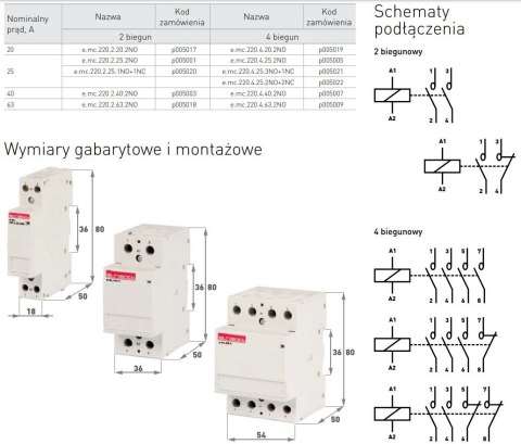 ENEXT STYCZNIK MODUŁOWY E.MC.220.2.25.2NO 2P 25A 2NO ENEXT STYCZNIK MODUŁOWY E.MC.220.2.25.2NO 2P 25A 2NO