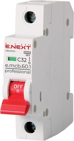 ENEXT WYŁĄCZNIK NADPRĄDOWY MCB.PRO60 1P C32A 6KA