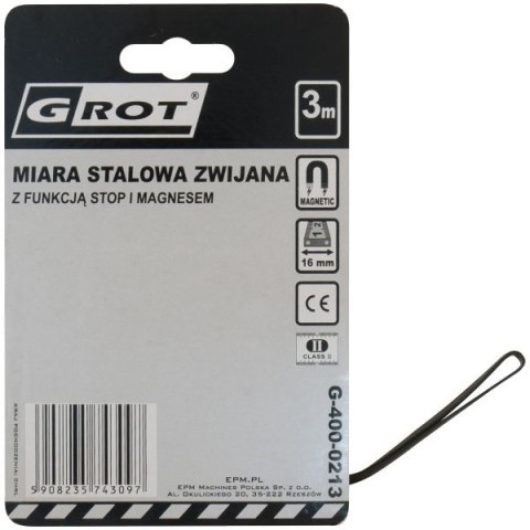 GROT MIARA ZWIJANA GROT 5M*19MM GROT MIARA ZWIJANA GROT 5M*19MM