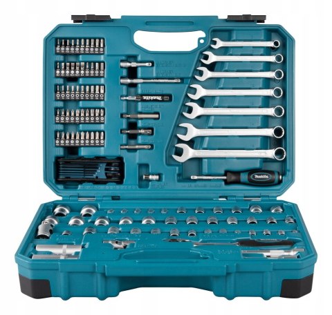MAKITA ZESTAW KLUCZY NASADOWYCH 3/8'' I PŁASKO-OCZKOWYCH 120 EL. MAKITA ZESTAW KLUCZY NASADOWYCH 3/8'' I PŁASKO-OCZKOWYCH 120 EL.