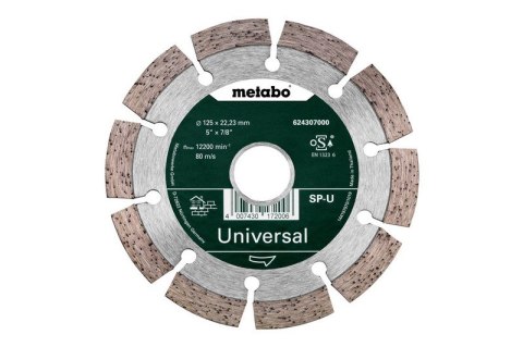 METABO TARCZA DIAMENTOWA SEGMENTOWA DO BETONU 125*22.23MM METABO TARCZA DIAMENTOWA SEGMENTOWA DO BETONU 125*22.23MM
